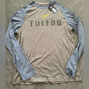 Men's Long Sleeve Toledo Shirt - Gray and Blue